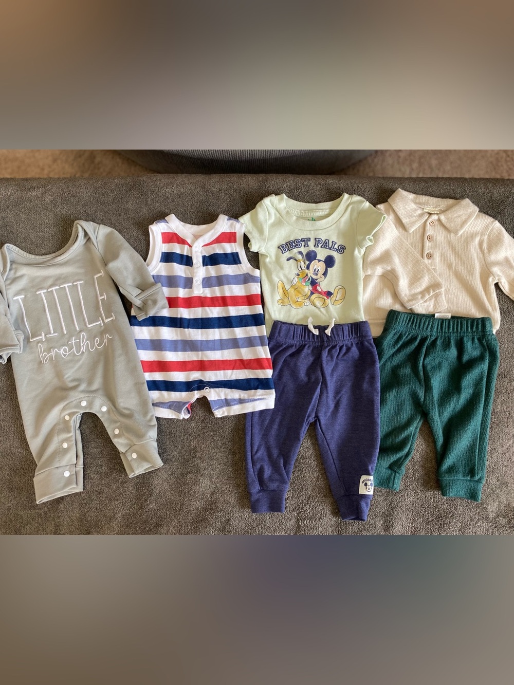 Carters Rugged Bear Disney Boys Clothing Bundle 0-3 Months
